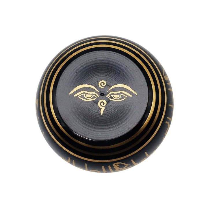 Bottom view of Buddhist singing bowl