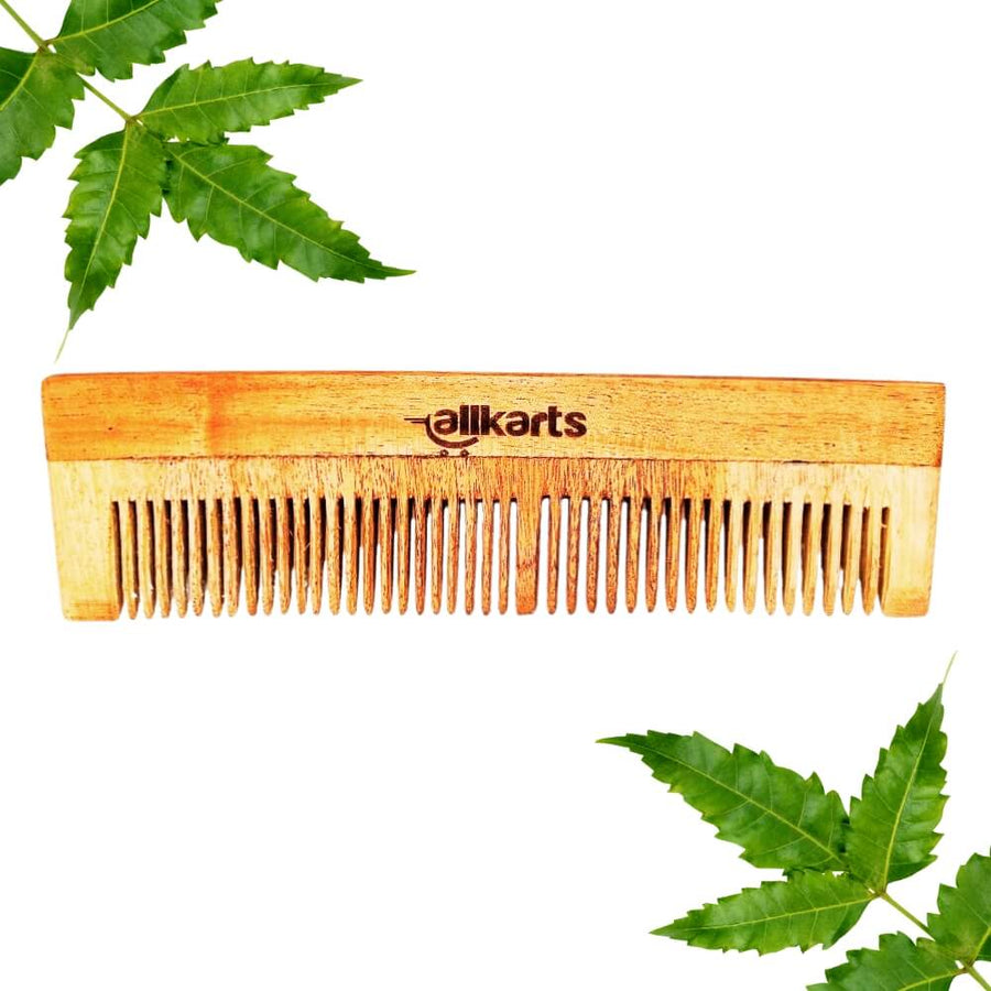 Dual Tooth Neem Wood Comb