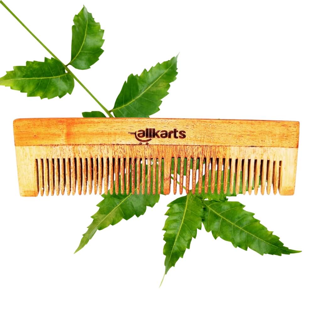 Dual Tooth Neem Wood Comb