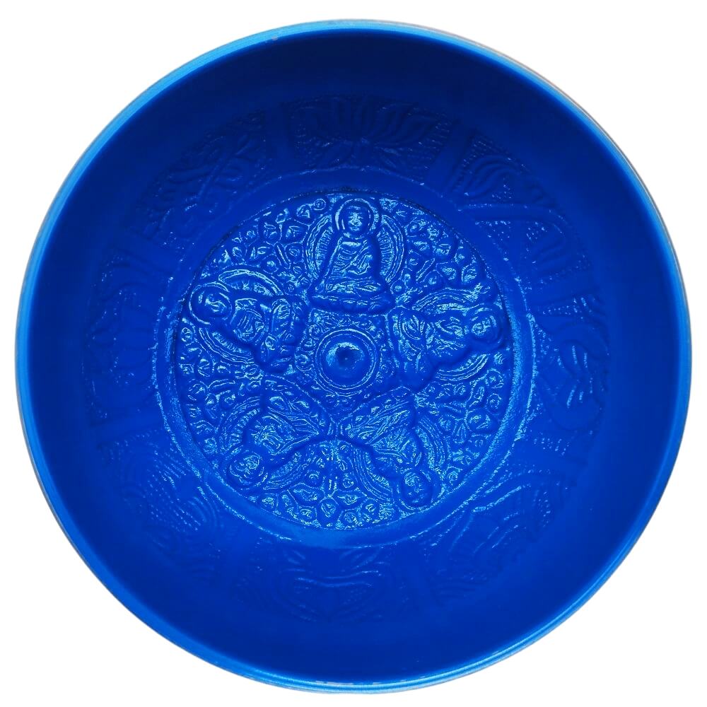 Top inside view of Tibetan singing bowl
