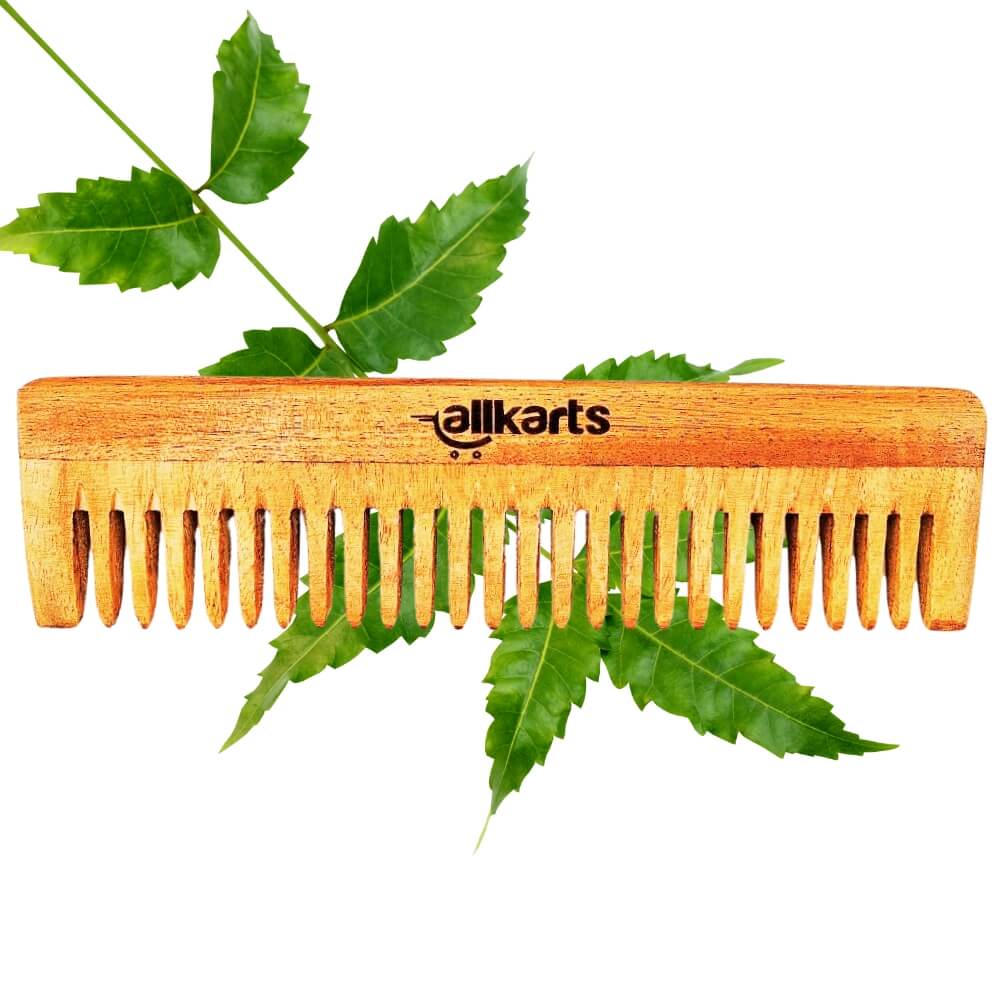 Wide Tooth Neem Wood Comb